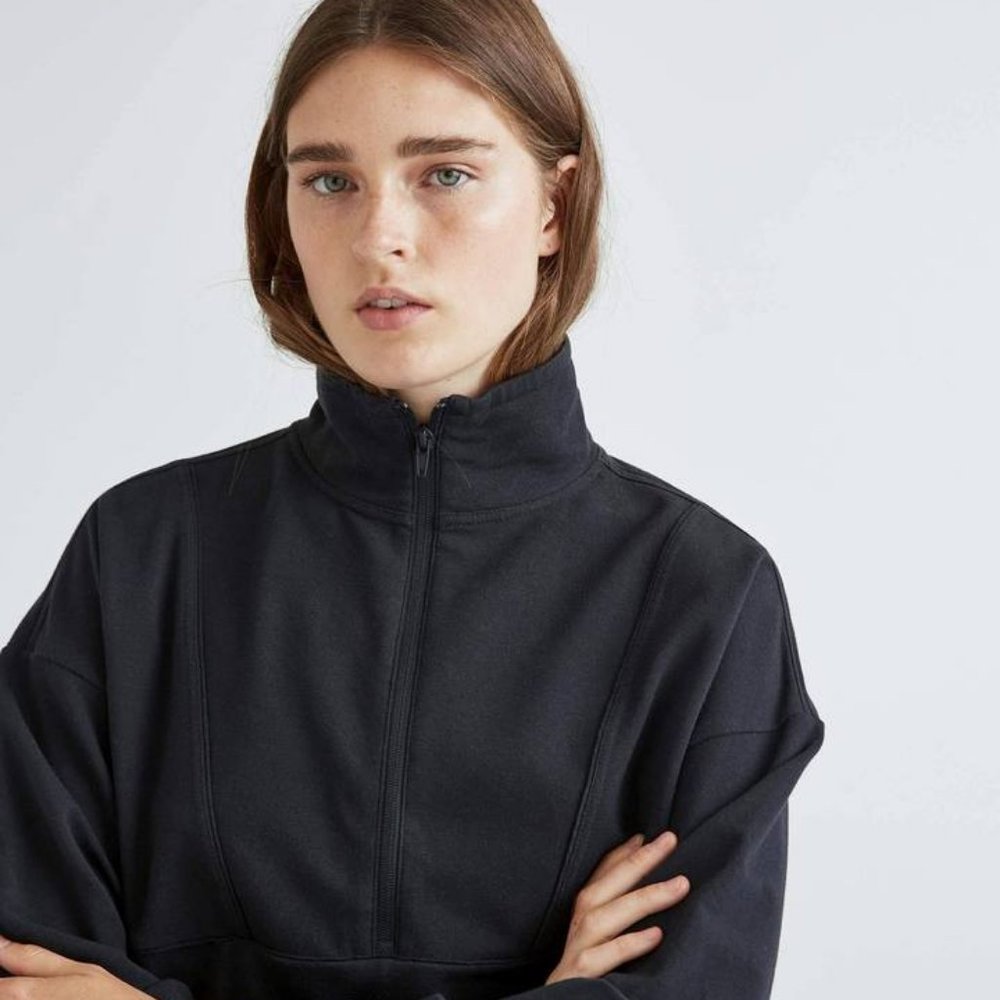 Woman's Terry Half Zip Pullover